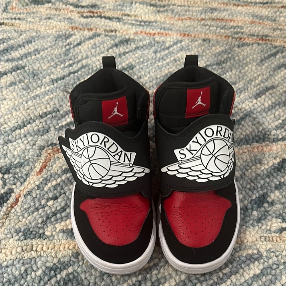 Nike Air Jordan Black and Red Sneakers